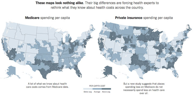 Healthcare Spending Maps